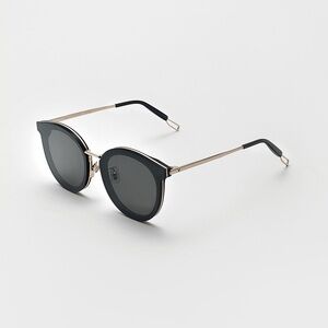 Gentle Monster Merlynn Black and Gold Sunglasses